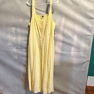 Old Navy Light Yellow Maxi Dress